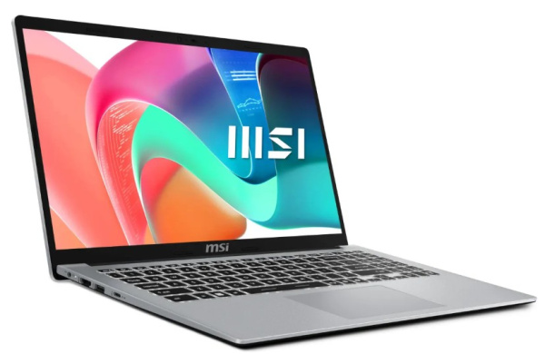 фото Ноутбук  MSI MODERN 15 F1MG-801XRU в Челябинске 15.6 ", Core 5, 16 Гб RAM, 512 Гб SSD, Iris Xe Graphics, Серебристый