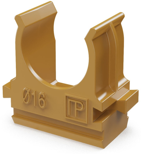 Изображение товара Клипса Промрукав PR13.0051 для труб диаметром 16 мм, 10 шт