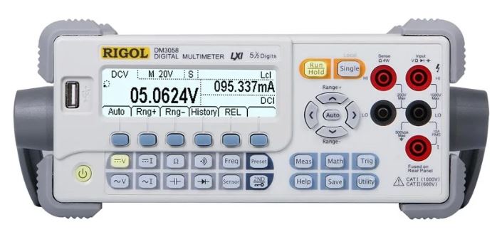 

Мультиметр Rigol DM3058 5 1/2 Digital Multimeter(240,000 Count), 0.015% DC Voltage Accuracy, 123rdgs/s, USB, RS232, GPIB, LAN, DM3058
