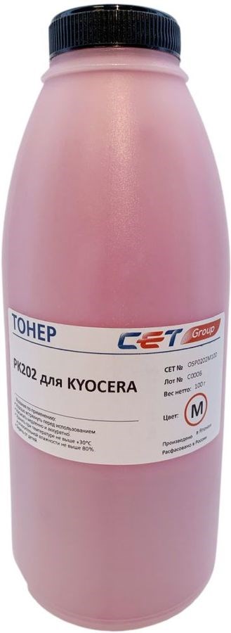 

Тонер CET OSP0202M-100 PK202 пурпурный бутылка 100гр. для принтера Kyocera FS-2126MFP/2626MFP/C8525MFP, OSP0202M-100