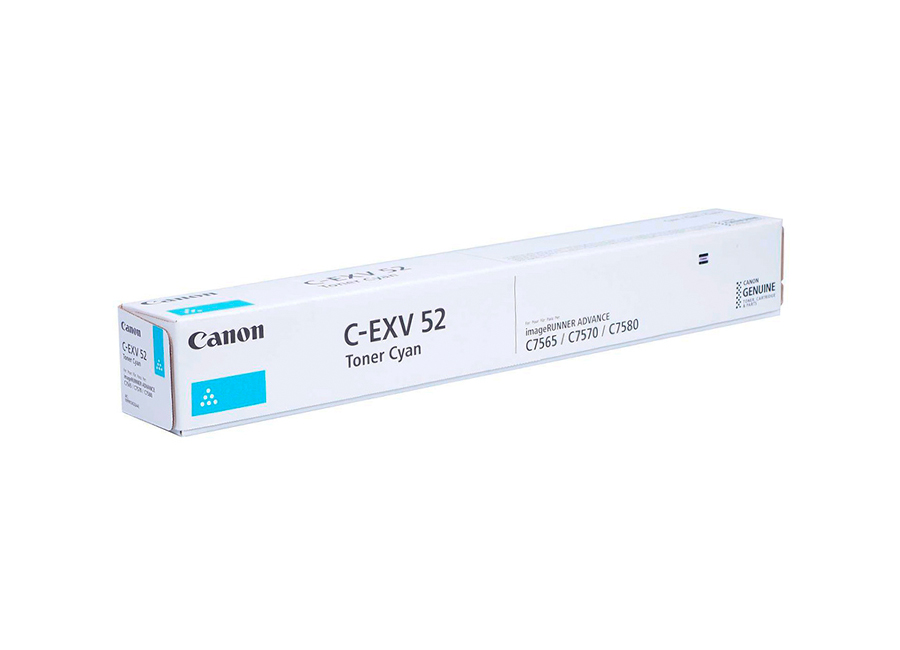 

Тонер Canon C-EXV 52 0999C002 cyan, 66 5000 стр, для IR ADV C7565i, C7570i, C7580i, C-EXV 52