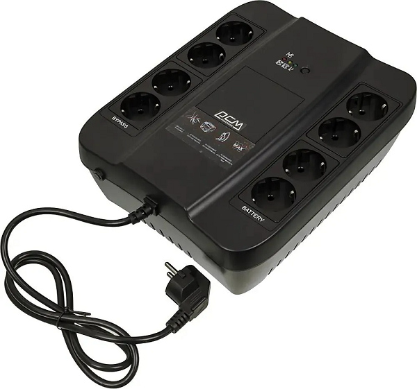 

Источник бесперебойного питания Powercom SPD-450N 332718 Spider, 450VA/270W, 8 евророзеток, SPD-450N