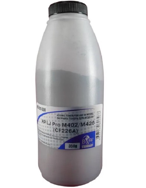 

Тонер B&W (Black&White) HST-021-350 для картриджей CF226X/CF259X (фл. 350г) Standart фас.Россия, HST-021-350