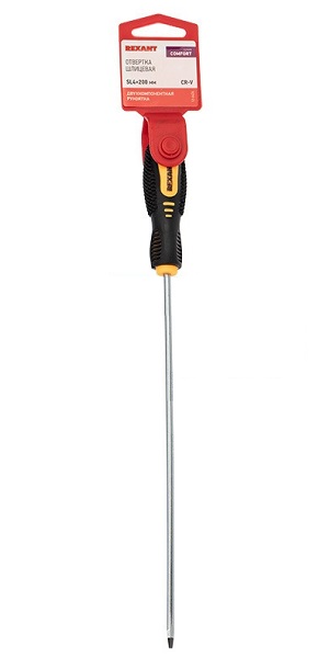 

Отвертка шлицевая Rexant 12-6426 SL 4х200 мм, двухкомпонентная рукоятка, 12-6426