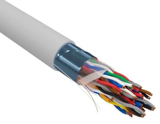 

Кабель витая пара F/UTP 5 кат. 25 пар Rexant 01-1201-R PVC, 25PR, 24AWG, INDOOR, SOLID, серый, 305м, РФ REXANT, 01-1201-R