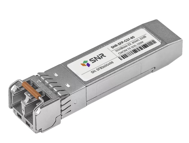 

Модуль SFP SNR SNR-SFP-C57-80 CWDM оптический, дальность до 80км (25dB), 1570нм, SNR-SFP-C57-80