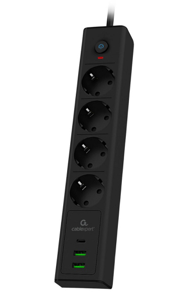 фото Сетевой фильтр  Cablexpert EXN-4-CU2-B-2 в Казани