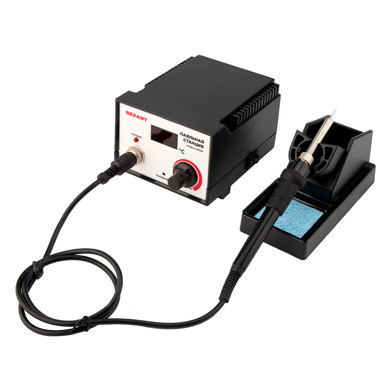 

Паяльная станция Rexant 12-0711 с цифровым дисплеем, 200-480 °С, 12-0711