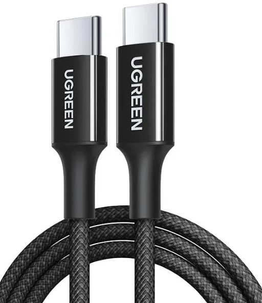 

Кабель UGREEN L502 65250_ USB-C to USB-C PD Fast Charging Braided Cable 5A Max. Длина: 2м. цвет: черный, L502
