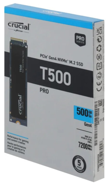 фото Накопитель SSD M.2 2280 Crucial CT500T500SSD8 (УЦЕНЕННЫЙ) в Перми