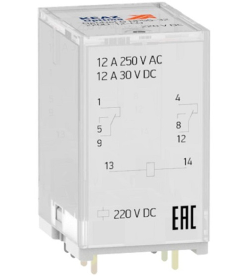 Изображение товара Реле промежуточное OptiRel G 281074 номинал 12А разъемное подключение
