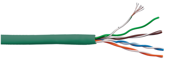 Изображение товара Кабель витая пара Lanmaster LAN-5EUTP-PT-LSZH-GN 305 м, категория 5e, внутренний, без экрана