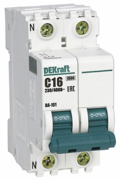 Изображение товара Автоматический выключатель DEKraft 11200DEK 25А IP20 для защиты электросетей
