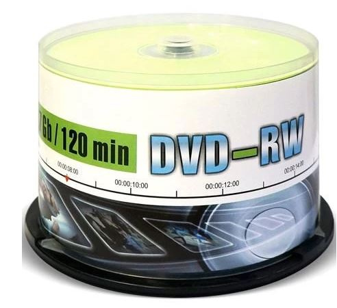Изображение товара DVD-RW диск Mirex 4.7 ГБ 50 шт Cake Box совместим с DVD-R устройства