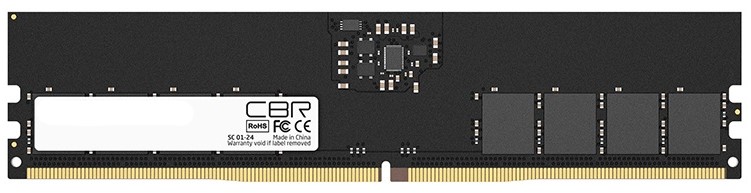 

Модуль памяти DDR5 32GB CBR CD5-US32G48M40-01 PC5-38400, 4800MHz, CL40, 1.1V, CD5-US32G48M40-01