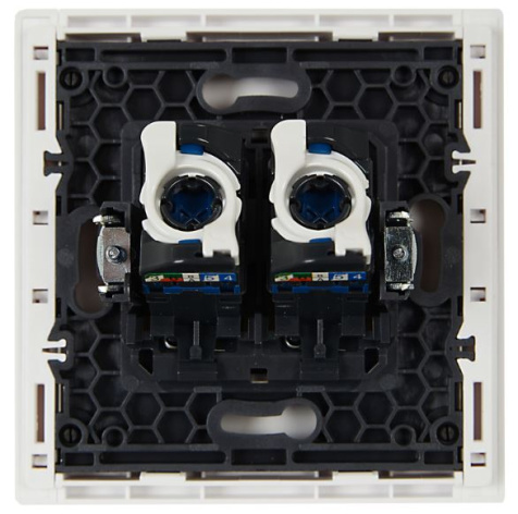 фото Розетка компьютерная двойная IEK FP-K20-2-K01 в Уфе