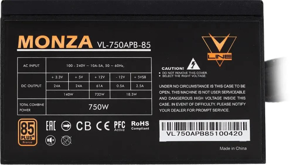 фото Блок питания ATX FORMULA VL-750APB-85 в Воронеже