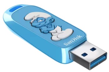 

Накопитель USB 3.2 64GB SanDisk SDCZIS-064G-G46 Smurfs, SDCZIS-064G-G46