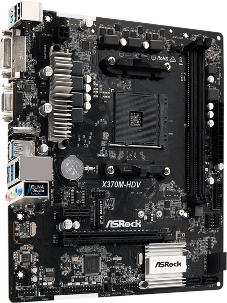фото Материнская плата mATX ASRock X370M-HDV