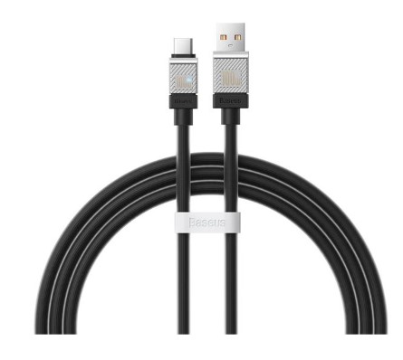 

Кабель Baseus CoolPlay Series CAKW000601 USB to Type-C 100W 1m Black (мощность: 100 Вт, передача данных: 480 Мбит/с, отделка: цинк + TPE), CoolPlay Series