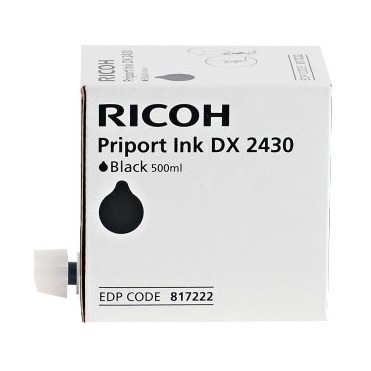 

Чернила для дупликатора Ricoh 817222 (в упаковке 1шт) для дупликатора тип 2430 черные Ricoh Priport DX2330/2430 (1х500мл), 817222