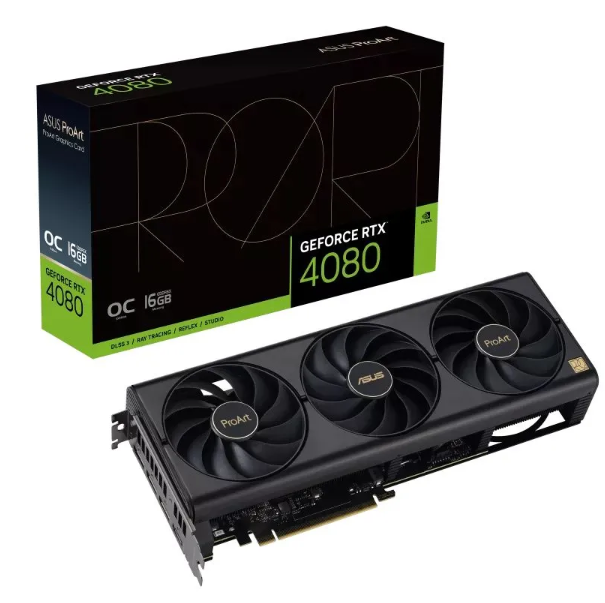 

Видеокарта PCI-E ASUS GeForce RTX 4080 (90YV0IX1-M0NA00) 16GB GDDR6X 256bit 5nm 2205/22400MHz 2*HDMI/3*"DP, GeForce RTX 4080 (90YV0IX1-M0NA00)