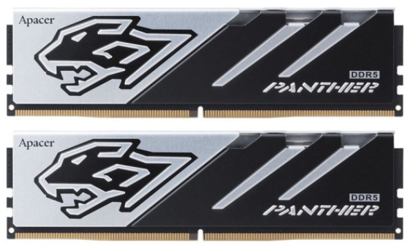 

Модуль памяти DDR5 64GB (2*32GB) Apacer Panther AH5U64G60C6227BAA-2 PC5-48000 6000MHz CL38, Panther