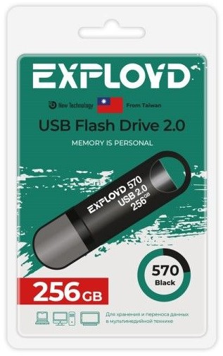 Изображение товара USB флеш-накопитель Exployd 256GB EX-256GB-570-Black
