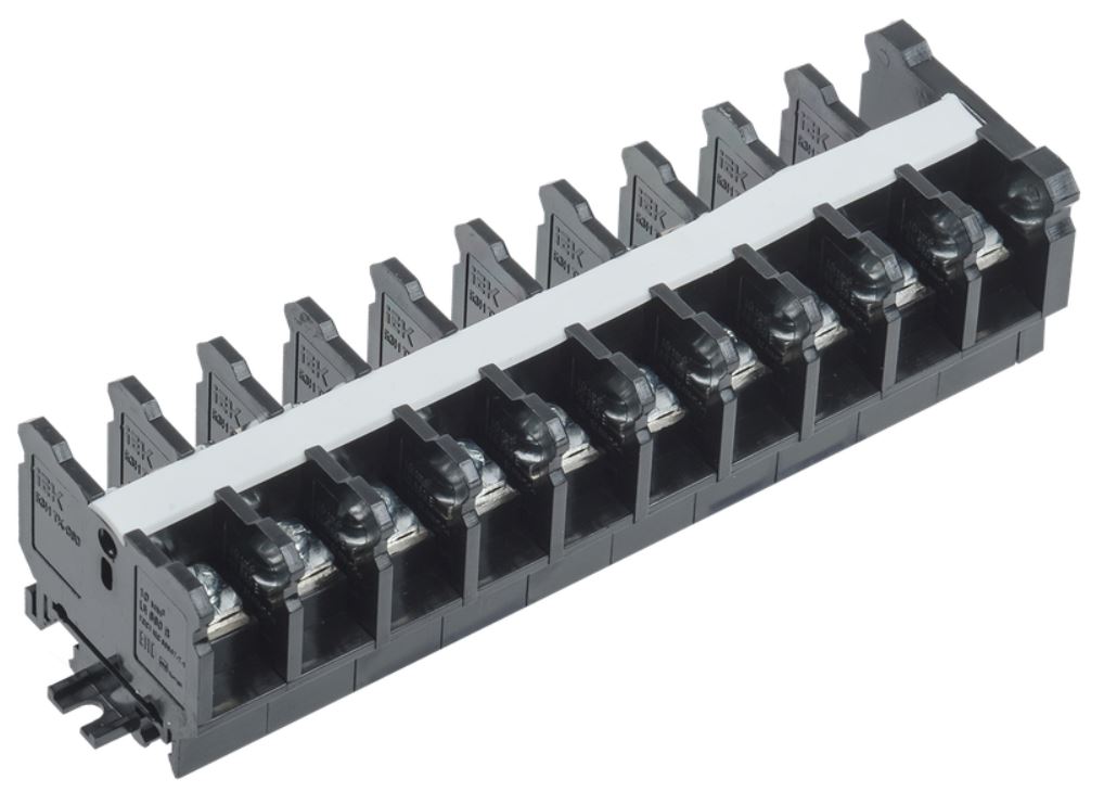 

Блок зажимов IEK YZN43-10-010-K02 БЗН TK-060 10 мм2 60А на DIN-рейку 10 пар, YZN43-10-010-K02