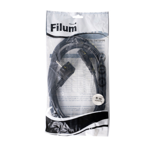 фото Кабель питания Filum FL-PC10-EU-C13-3M в Волгограде