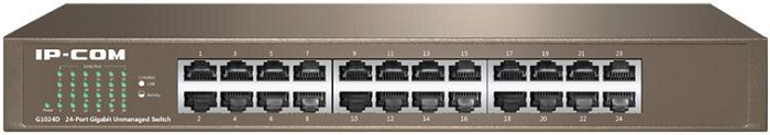 

Коммутатор неуправляемый IP-Com G1024D 24*10/100/1000 Mbps auto-negotiation RJ45 ports, auto MDI/MDIX, G1024D