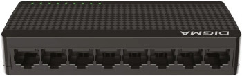 

Коммутатор неуправляемый Digma DSW-108GEV2 (L2) 8x1Гбит/с, DSW-108GEV2