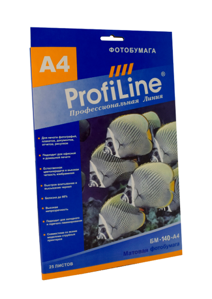 

Фотобумага ProfiLine PL_MP_180_10x15_50 матовая, 180 г/м2, 10х15, 50 л, 2880 dpi, PL_MP_180_10x15_50