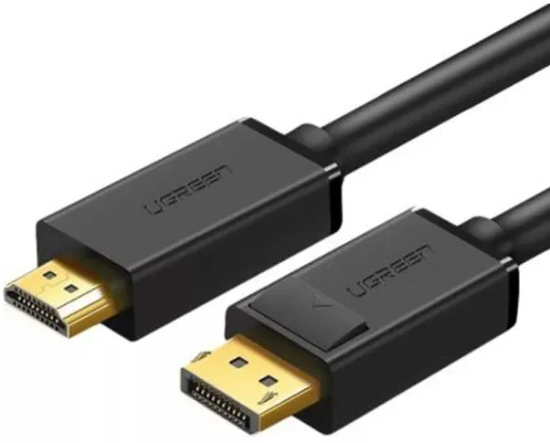 

Кабель интерфейсный UGREEN DP101 10203_ DP(M)/HDMI(M), 3м, черный, DP101