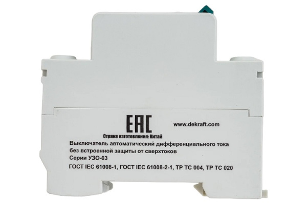 фото Выключатель дифференциального тока (ВДТ, УЗО)  DEKraft 14210DEK в Казани
