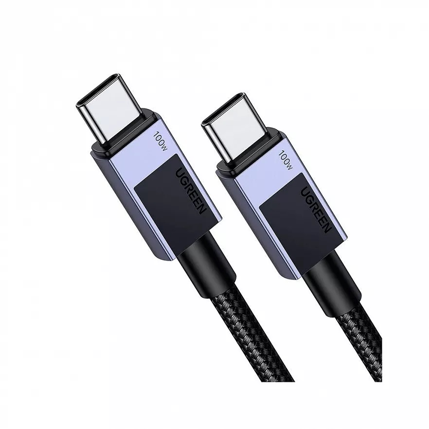 

Кабель интерфейсный UGREEN L512 Type C 2.0 Male To Type C 2.0 Male 5A Data Cable, длина: 3м, цвет: черный, L512