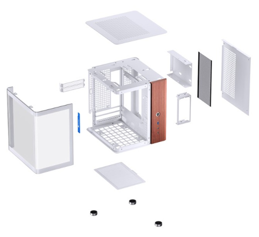 фото Корпус mini-ITX JONSBO TK-0 White в Ростове-на-Дону