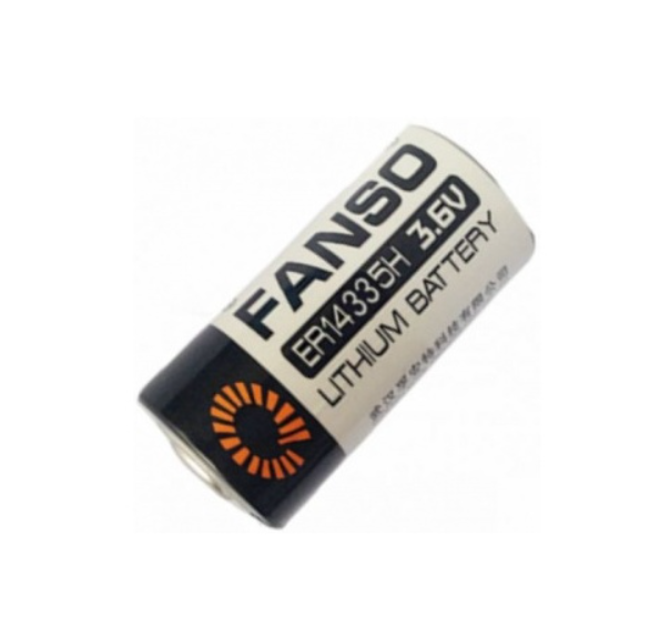 

Батарейка Fanso ER14335 H/S Li-SOCl2 батарея типоразмера 2/3AA, 3.6 В, 1.65 Ач, Траб: -55...85 °C, ER14335 H/S