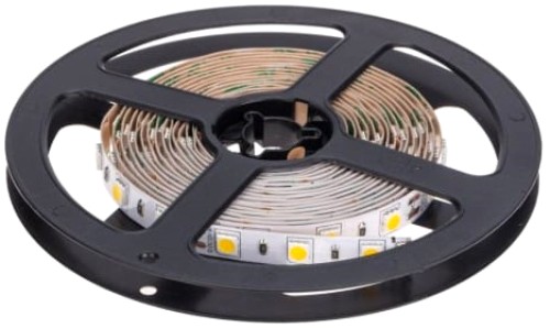 

Лента светодиодная Lamper 141-2024 12В, SMD5050, 14,4Вт/м, 60 LED/м, 6500К, 10мм, 5м, для БП с клеммами, IP20, 141-2024
