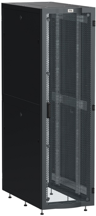 

Шкаф напольный 19", 48U ITK LS05-48U62-2PP LINEA S 600х1200мм перфорированные двери, черный, LS05-48U62-2PP