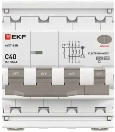 фото Автомат дифференциальный EKF D63N46MA40C30 в Перми