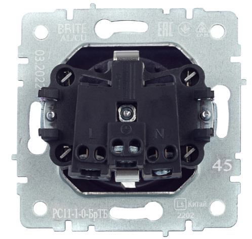 фото Розетка с заземлением  IEK BR-R11-16-K45 в Омске