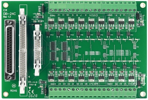 

Плата ICP DAS DB-24C/D 24-channel open-collector output board Include : CA-3710, DB-24C/D