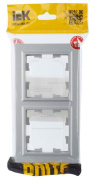 фото Рамка двойная IEK BR-M22-44-K47