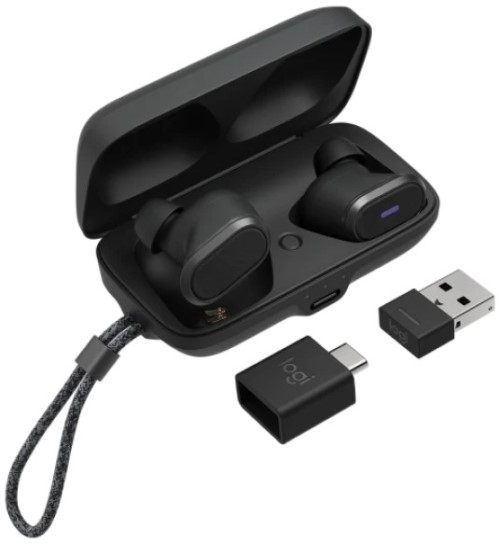 

Наушники беспроводные Logitech Zone True 985-001082 BT, USB Type-C, gray, Zone True