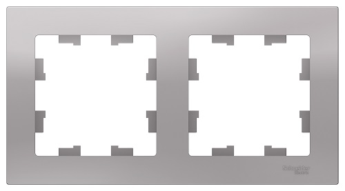 

Рамка Schneider Electric ATN000302 AtlasDesign, 2-постовая, универсальная, алюминий, ATN000302