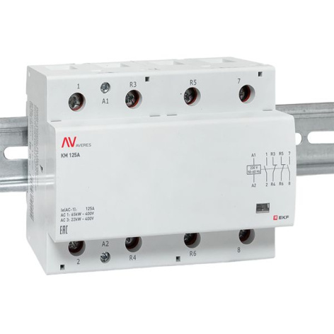 фото Контактор модульный EKF km-av-6-125-22-230V в Екатеринбурге