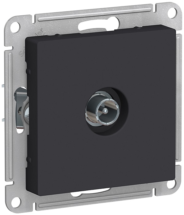 

Розетка Schneider Electric ATN001092 AtlasDesign, TV, проходная, 4DB, механизм, карбон, ATN001092