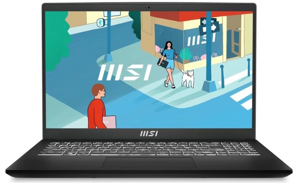 

Ноутбук MSI Modern 15H 9S7-15H411-095_16GB i5-13420H/16GB/512GB SSD/Iris Xe Graphics/15.6" FHD IPS/WiFi/BT/cam/DOS/black, Modern 15H