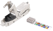 фото Адаптер проходной Hyperline CA3-IDC-C6A-SH-F-SL